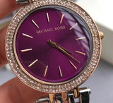 Michael Kors Darci Purple Dial Two Tone Steel Strap Watch for Women - MK3353 Buy Now By Michael Kors