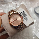 Michael Kors Slim Runway Rose Gold Dial Rose Gold Steel Strap Watch for Women - MK3513 Buy Now By Michael Kors