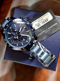 Tommy Hilfiger Bank Quartz Blue Dial Blue Steel Strap Watch for Men - 1791720 Buy Now By Tommy Hilfiger