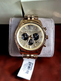 Michael Kors Lexington Crystals Gold Dial Gold Steel Strap Watch for Men - MK8494 Buy Now By Michael Kors