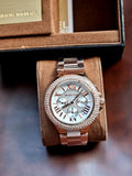 Michael Kors Camille Chronograph White Dial Rose Gold Steel Strap Watch for Women - MK5636 Buy Now By Michael Kors