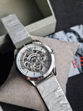 Guess Tailor Multifunction Silver Dial Silver Mesh Bracelet Watch for Men - GW0368G1 Buy Now By Guess