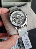 Guess Tailor Multifunction Silver Dial Silver Mesh Bracelet Watch for Men - GW0368G1 Buy Now By Guess