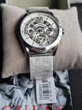 Guess Tailor Multifunction Silver Dial Silver Mesh Bracelet Watch for Men - GW0368G1 Buy Now By Guess