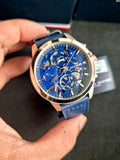 Tommy Hilfiger Henry Chronograph Quartz Blue Dial Blue Leather Strap Watch For Men - 1710475 Buy Now By Tommy Hilfiger