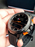 Tommy Hilfiger Jeans Analog Black Dial Black Silicone Strap Watch For Men - 1791763 Buy Now By Tommy Hilfiger