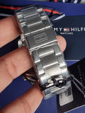 Tommy Hilfiger Luke Quartz Black Dial Silver Steel Strap Watch for Men - 1791120 Buy Now By Tommy Hilfiger