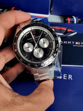 Tommy Hilfiger Luke Quartz Black Dial Silver Steel Strap Watch for Men - 1791120 Buy Now By Tommy Hilfiger