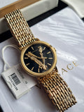 Versace Virtus Quartz Black Dial Gold Steel Strap Watch for Women - VEHC00619 Buy Now By Versace