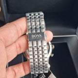 Hugo Boss Trace Chronograph Quartz Blue Dial Silver Steel Strap Watch For Men - 1514007 Buy Now By Hugo Boss