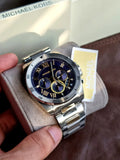 Michael Kors Brecken Chronograph Blue Dial Two Tone Steel Strap Watch For Men - MK8437 Buy Now By Michael Kors