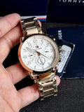 Tommy Hilfiger Quartz White Dial Gold Steel Strap Watch for Men - 1791455 Buy Now By Tommy Hilfiger
