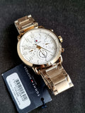 Tommy Hilfiger Quartz White Dial Gold Steel Strap Watch for Men - 1791455 Buy Now By Tommy Hilfiger