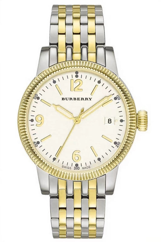 Burberry Analog White Dial Two Tone Steel Strap Watch for Women - BU7871 Buy Now By Burberry