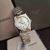 Emporio Armani Federica Mother of Pearl Dial Silver Steel Strap Watch For Women - AR11557 Buy Now By Emporio Armani