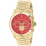 Michael Kors Runway Quartz Orange Dial Gold Steel Strap Watch For Women - MK5930 Buy Now By Michael Kors