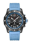 Breitling Endurance Pro Black Dial Light Blue Rubber Strap Watch for Men - X82310281B1S1 Buy Now By Breitling