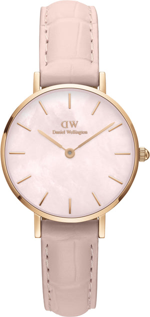 Daniel Wellington Petite Rouge Pink Dial Pink Leather Strap Watch For Women - DW00100511 Buy Now By Daniel Wellington