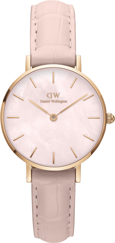 Daniel Wellington Petite Rouge Pink Dial Pink Leather Strap Watch For Women - DW00100511 Buy Now By Daniel Wellington
