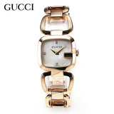 Gucci G Gucci Diamonds Mother of Pearl Dial Yellow Gold Steel Strap Watch For Women - YA125513 Buy Now By Gucci