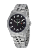 Gucci G Timeless Black Dial Silver Steel Strap Watch For Men - YA126201 Buy Now By Gucci