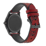 Gucci G Timeless Ghost Red Dial Red Leather Strap Watch For Men - YA1264023 Buy Now By Gucci