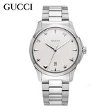 Gucci G Timeless White Dial Silver Steel Strap Watch For Women - YA1264028A Buy Now By Gucci