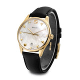 Gucci G-Timeless Mother of Pearl Dial Black Leather Strap Watch For Women - YA1264044 Buy Now By Gucci