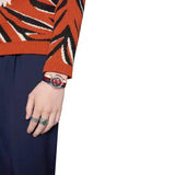 Gucci G Timeless Quartz White Red Blue Dial Multicolored NATO Strap Watch For Men - YA1264059 Buy Now By Gucci