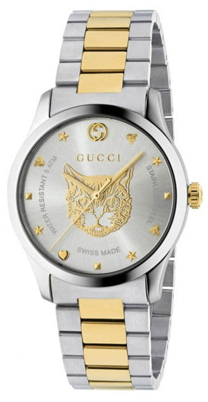 Gucci G Timeless Silver Dial Two Tone Steel Strap Watch For Women - YA1264074 Buy Now By Gucci