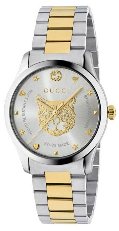 Gucci G Timeless Silver Dial Two Tone Steel Strap Watch For Women - YA1264074 Buy Now By Gucci