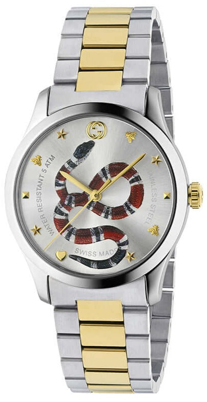 Gucci G Timeless Quartz Silver Dial Silver Steel Strap Watch For Women - YA1264075 Buy Now By Gucci