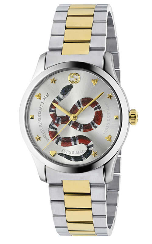 Gucci G Timeless Quartz Stainless Steel Silver Dial 27mm Watch For Women - YA126591 Buy Now By Gucci