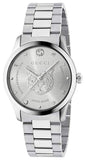 Gucci G Timeless Silver Dial Silver Steel Strap Watch For Women - YA1264095 Buy Now By Gucci