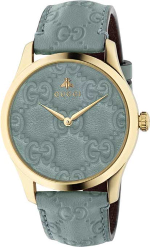 Gucci G Timeless Quartz Blue Dial Blue Leather Strap Watch For Men - YA1264097 Buy Now By Gucci