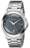 Gucci G Timeless Grey Dial Silver Steel Strap Watch For Men - YA126441 Buy Now By Gucci