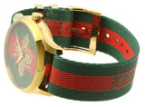 Gucci G Timeless Quartz Green & Red Dial Green & Red NATO Strap Watch For Men - YA126487A Buy Now By Gucci