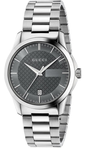 Gucci G Timeless Grey Dial Silver Steel Strap Watch For Women - YA126522 Buy Now By Gucci