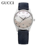 Gucci G-Timeless Signature Mother of Pearl Star Dial Blue Watch For Women - YA126588 Buy Now By Gucci