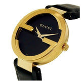 Gucci Interlocking Special Edition Grammy Black Dial Black Leather Strap Watch For Men - YA133208 Buy Now By Gucci