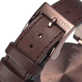 Gucci Interlocking Brown Dial Brown Leather Strap Watch For Women - YA133309 Buy Now By Gucci