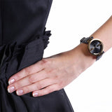 Gucci Interlocking G Gold Black Dial Black Leather Strap Unisex Watch - YA133326 Buy Now By Gucci