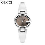 Gucci Guccissima Quartz Diamonds Brown Dial Silver Steel Strap Watch For Women - YA134503 Buy Now By Gucci