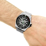 Gucci Dive Snake Black Dial Silver Steel Strap Watch For Men - YA136218 Buy Now By Gucci