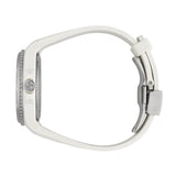 Gucci Dive Automatic Transparent Dial White Rubber Strap Watch For Men - YA136343 Buy Now By Gucci