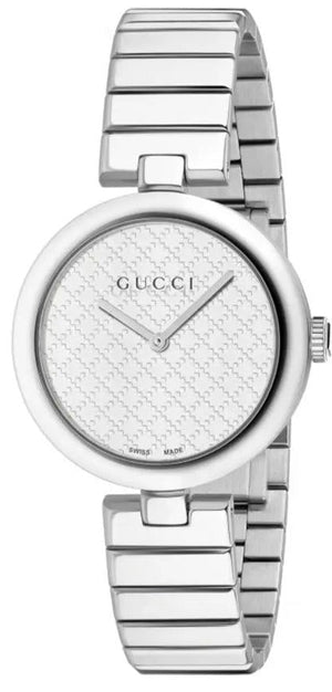 Gucci Diamantissima Quartz White Dial Silver Steel Strap Watch For Women - YA141402 Buy Now By Gucci