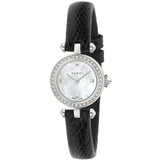 Gucci Diamantissima Diamonds Mother of Pearl Dial Black Leather Strap Watch For Women - YA141511 Buy Now By Gucci