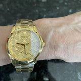 Gucci G Timeless Gold Dial Gold Steel Strap Unisex Watch - YA126461 Buy Now By Gucci