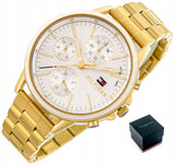 Tommy Hilfiger Carly White Dial Gold Steel Strap Watch for Women - 1781786 Buy Now By Tommy Hilfiger