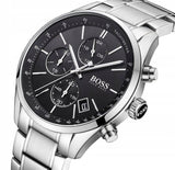Hugo Boss Grand Prix Black Dial Silver Steel Strap Watch for Men - 1513477 Buy Now By Hugo Boss